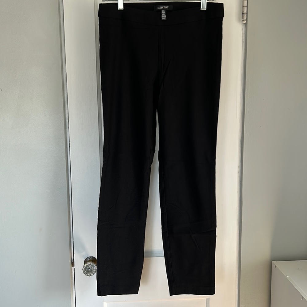 Ellen Tracy Black Pull on Dress pants